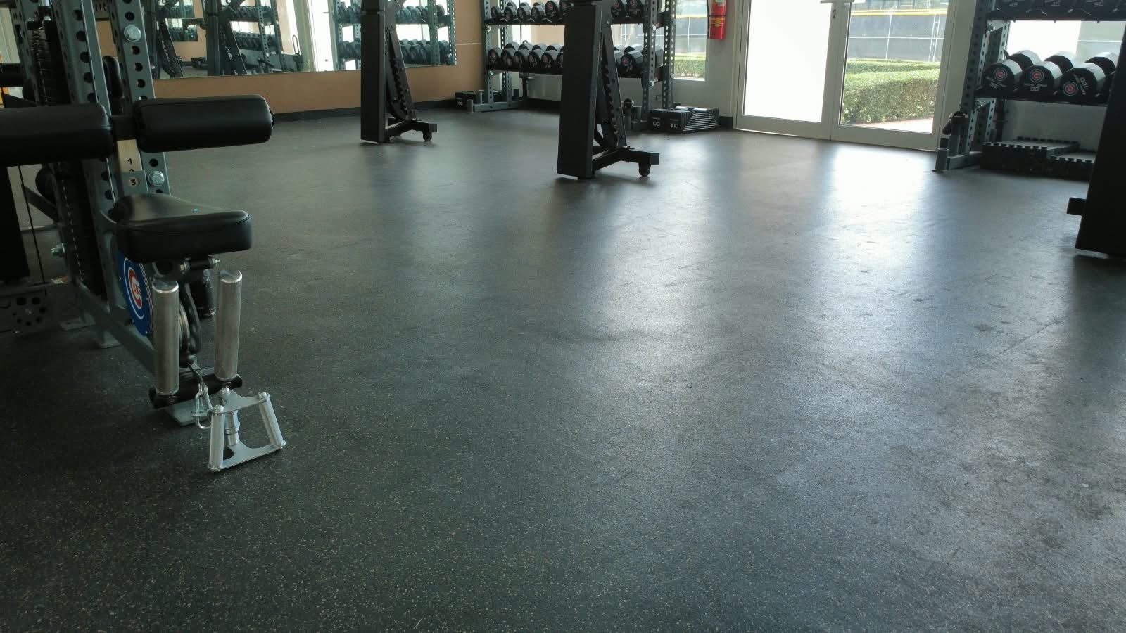 Chicago Cubs Gym Flooring — Weight-room flooring
