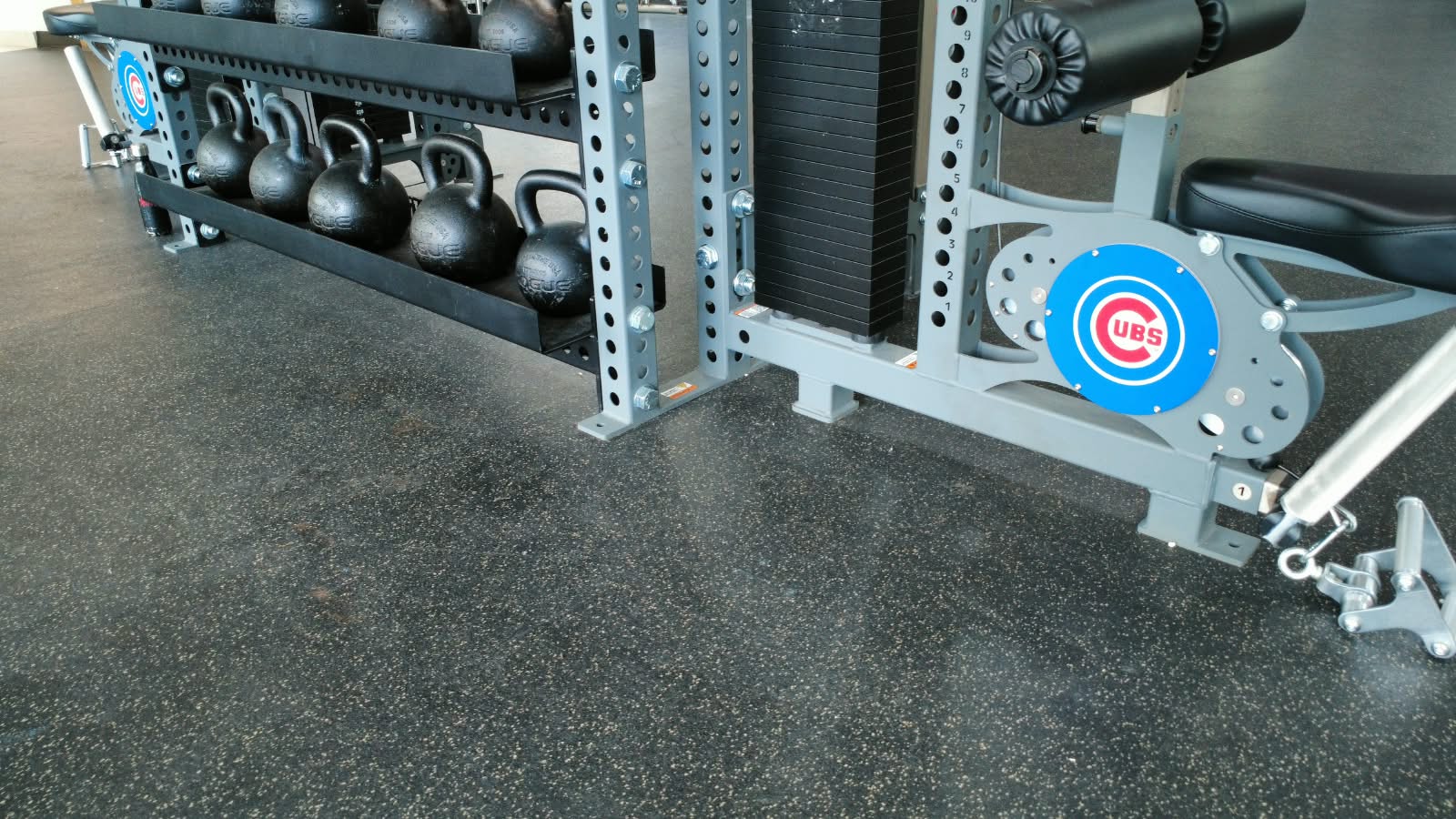 Chicago Cubs Gym Flooring — Weight-room flooring
