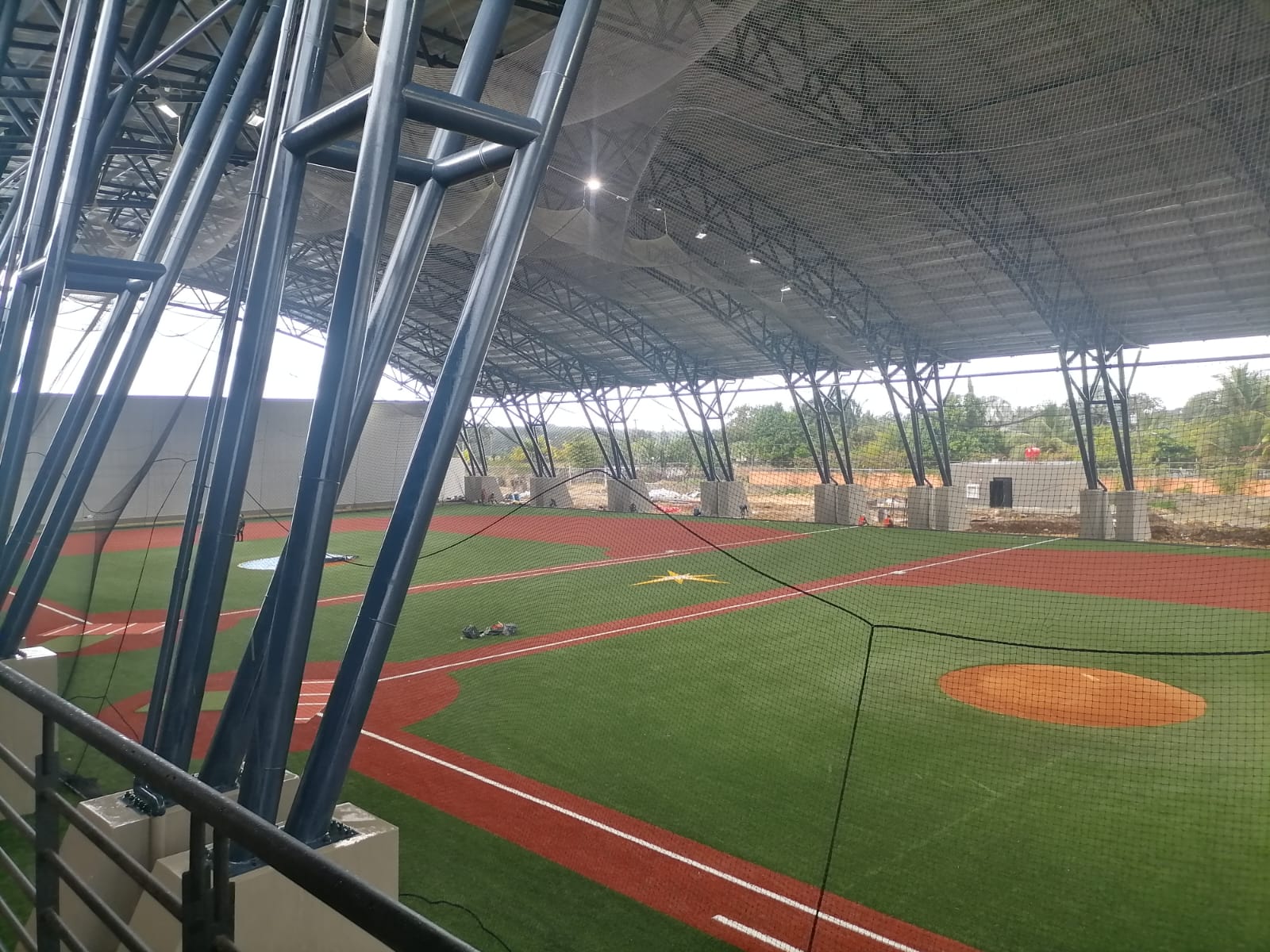Indoor Field Netting: Tampa Bay Rays — Indoor field netting